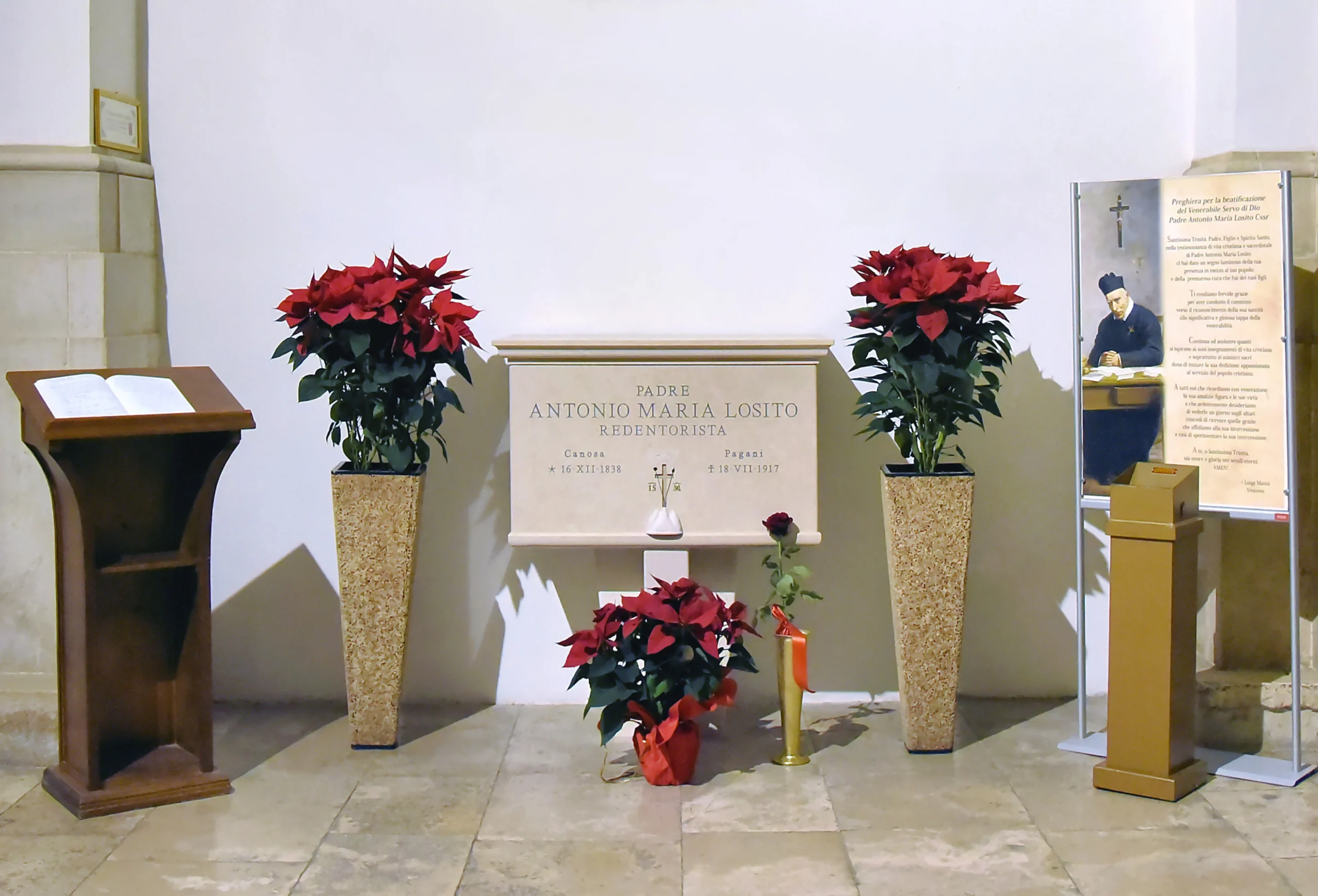 Tomba del Venerabile Padre Antonio Maria Losito nella Concattedrale di San Sabino