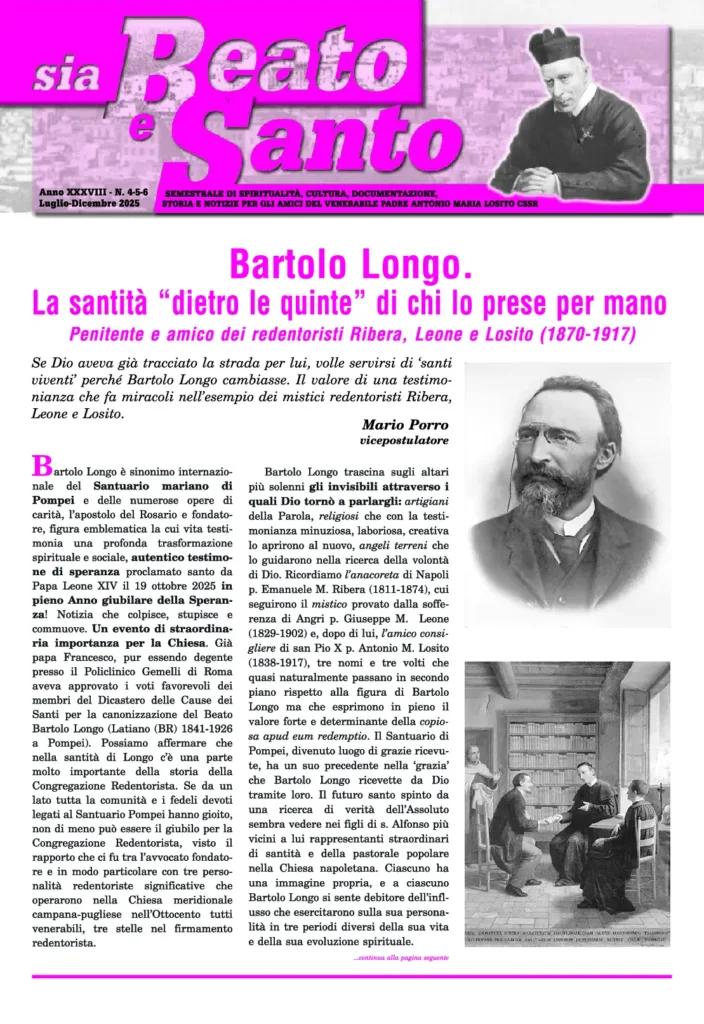 Copertina di Sia Beato e Santo, numero 4-5-6, 2025